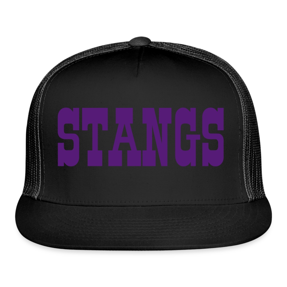 “STANGS #3”-Trucker Cap - black/black