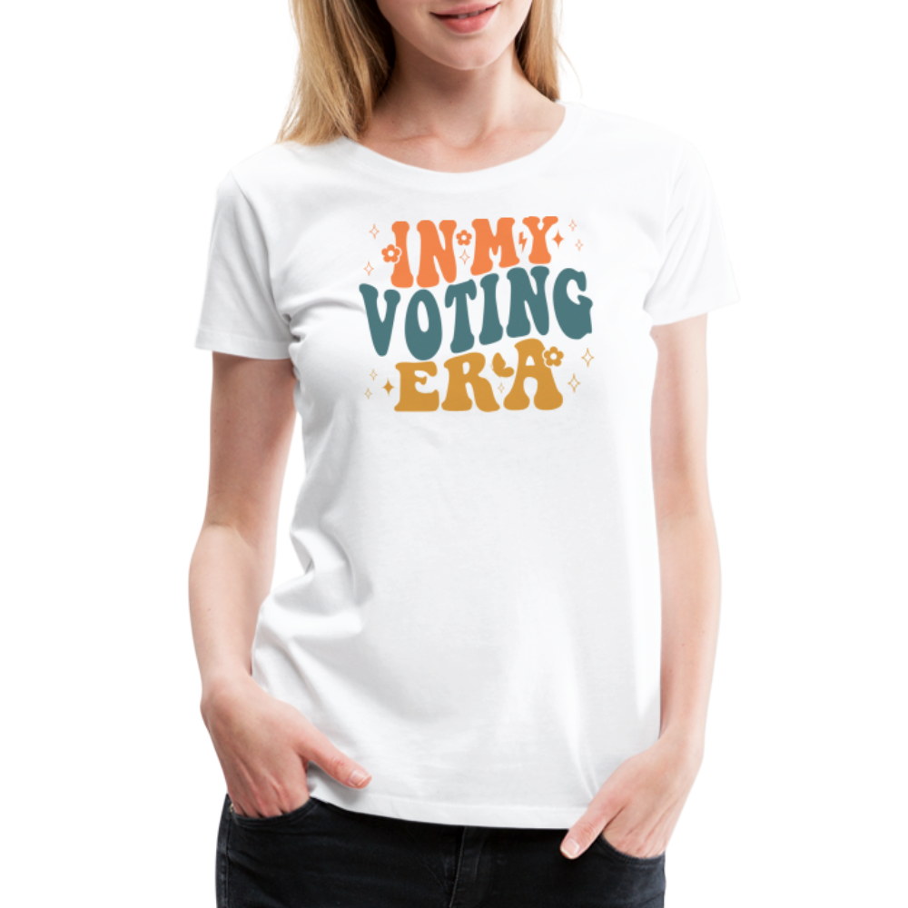 “In My Voting Era”-Women’s Premium T-Shirt - white
