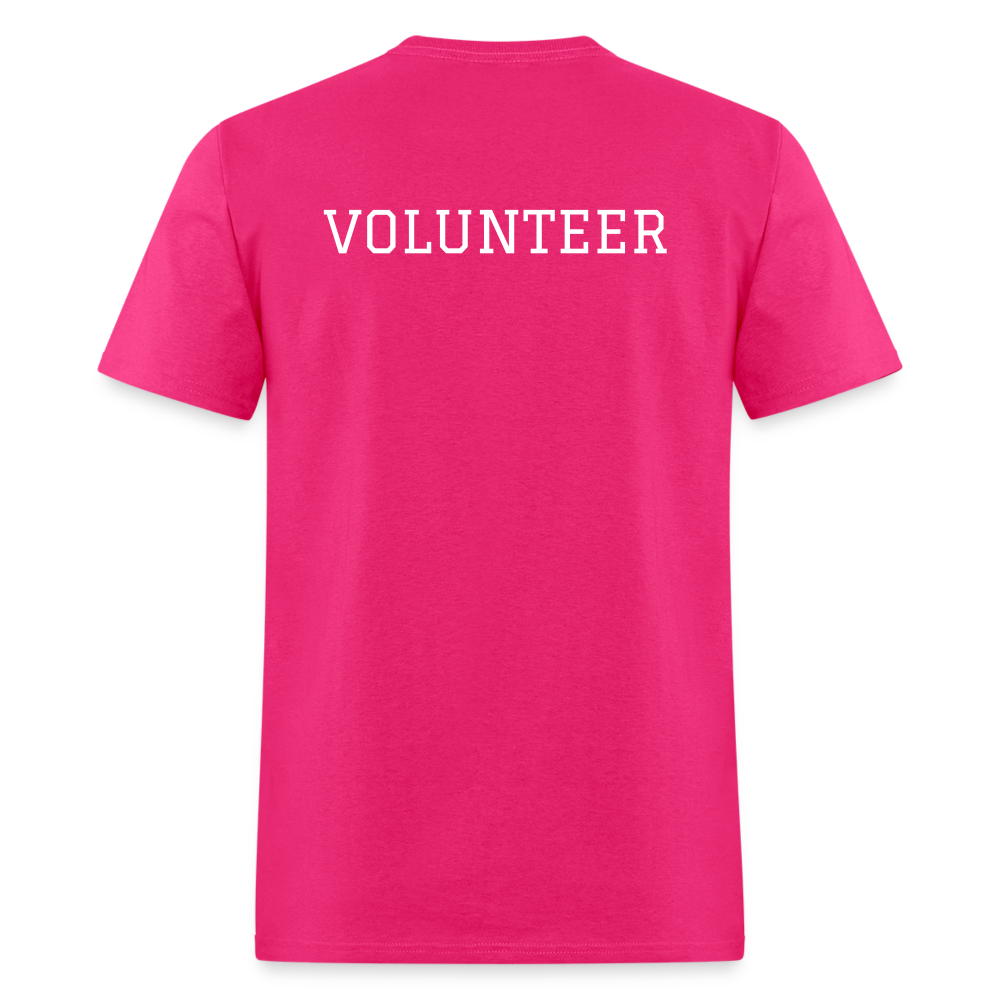 Customizable Volunteer Spirit Tee - Add Your Logo & Showcase Your Dedication - fuchsia