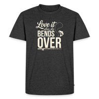 Load image into Gallery viewer, Love It When She Bends OVER T-Shirt - Heather Anthracite
