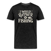 Load image into Gallery viewer, SI Would &amp; Rather Fishing T-Shirt - Charcoal Grey
