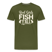 Load image into Gallery viewer, Reel Girls FISH T-Shirt - Olive Green
