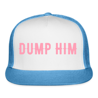 Load image into Gallery viewer, “Dump Him”-Trucker Hat - white/blue
