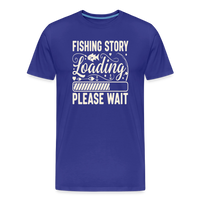 Load image into Gallery viewer, Fishing Story Loading Please Wait T-Shirt - Royal Blue
