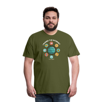 Load image into Gallery viewer, XL SEO Guru: &#39;I Ruined the Internet, I&#39;m an SEO&#39; – Men&#39;s Premium Tee for XL and Up - olive green
