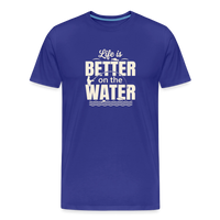 Load image into Gallery viewer, Life Is Better on the Water T-Shirt - Royal Blue
