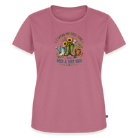 Load image into Gallery viewer, I Spend My Free Time With Hoes &amp; Dirt Bags Women’s Premium T-Shirt - Mauve
