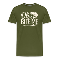 Load image into Gallery viewer, Oh's BITE ME T-Shirt - Olive Green
