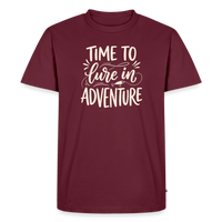 Load image into Gallery viewer, TIME TO Lure in Adventure T-Shirt - Burgundy
