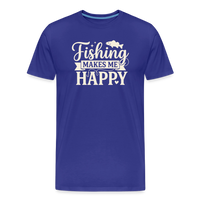 Load image into Gallery viewer, Fiching Makes ME- Happy T-Shirt - Royal Blue
