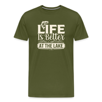 Load image into Gallery viewer, Life Is Better At The Lake T-Shirt - Olive Green
