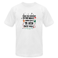 Load image into Gallery viewer, “To the windows to the walls”-Unisex Jersey T-Shirt by Bella + Canvas - white
