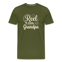 Load image into Gallery viewer, Reel COOL Grandpa T-Shirt - Olive Green
