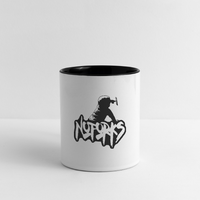 Load image into Gallery viewer, Sip Happens – No Forks Official Coffee Mug - white/black
