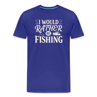 Load image into Gallery viewer, SI Would &amp; Rather Fishing T-Shirt - Royal Blue
