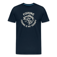 Load image into Gallery viewer, Fishing Is My Therapy T-Shirt - Deep Navy
