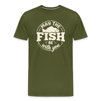 Load image into Gallery viewer, May The Fish Be With You T-Shirt - Olive Green
