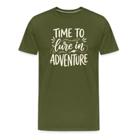 Load image into Gallery viewer, TIME TO Lure in Adventure T-Shirt - Olive Green
