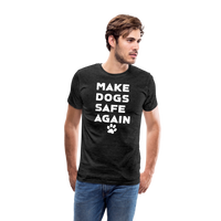 Load image into Gallery viewer, Make Dogs Safe Again&quot; Premium Tee – Stand Up for Our Furry Friends! - charcoal grey
