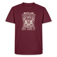 Load image into Gallery viewer, I'm a Bartender I Serve Ass Not Kiss It T-Shirt - Burgundy

