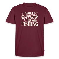 Load image into Gallery viewer, SI Would &amp; Rather Fishing T-Shirt - Burgundy
