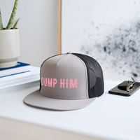 Load image into Gallery viewer, “Dump Him”-Trucker Hat - gray/black
