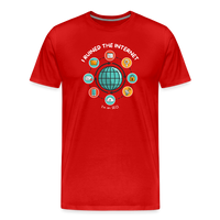 Load image into Gallery viewer, XL SEO Guru: &#39;I Ruined the Internet, I&#39;m an SEO&#39; – Men&#39;s Premium Tee for XL and Up - red
