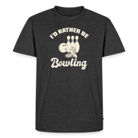 Load image into Gallery viewer, I'd Rather Be Bowling T-Shirt - Heather Anthracite
