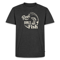 Load image into Gallery viewer, Reel Girls Fish T-Shirt - Heather Anthracite

