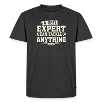 Load image into Gallery viewer, ZA REEL Expert 'canstackle Anything T-Shirt - Heather Anthracite
