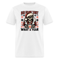Load image into Gallery viewer, “Ho ho holy shit-What a year”-Unisex Classic T-Shirt - white
