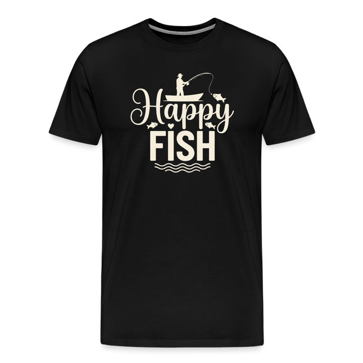 Happy FISH T-Shirt - Black