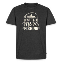 Load image into Gallery viewer, LESS TALK More Fishing T-Shirt - Heather Anthracite
