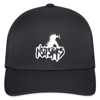 Load image into Gallery viewer, Cap-tain of No Forks – FlexFit Fitted Baseball Cap - charcoal
