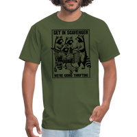 Load image into Gallery viewer, “Get in scavenger, we’re thrifting-raccoons”-Unisex Classic T-Shirt - military green
