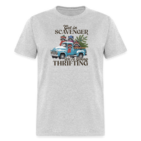 Load image into Gallery viewer, “Get in scavenger, we’re going thrifting”-Unisex Classic T-Shirt - heather gray
