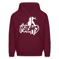 Load image into Gallery viewer, Fork Off! – The No Forks Official Men&#39;s Hoodie - burgundy
