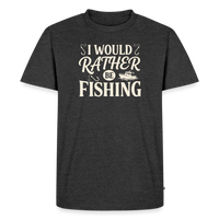 Load image into Gallery viewer, SI Would &amp; Rather Fishing T-Shirt - Heather Anthracite
