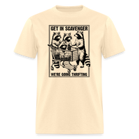 Load image into Gallery viewer, “Get in scavenger, we’re thrifting-raccoons”-Unisex Classic T-Shirt - natural
