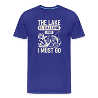 Load image into Gallery viewer, The Lake Is Calling And I Must Go T-Shirt - Royal Blue

