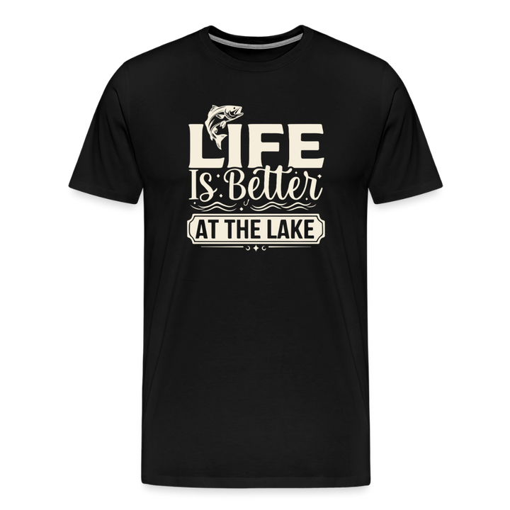 Life Is Better At The Lake T-Shirt - Black