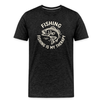 Load image into Gallery viewer, Fishing Is My Therapy T-Shirt - Charcoal Grey
