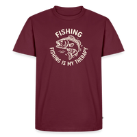 Load image into Gallery viewer, Fishing Is My Therapy T-Shirt - Burgundy
