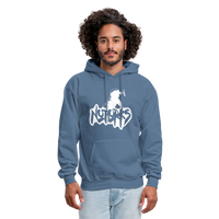 Load image into Gallery viewer, Fork Off! – The No Forks Official Men&#39;s Hoodie - denim blue
