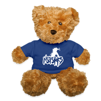 Load image into Gallery viewer, Punk &amp; Plush – No Forks Teddy Bear - royal blue
