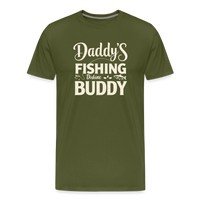 Load image into Gallery viewer, Daddys Fishing Dishine Buddy T-Shirt - Olive Green
