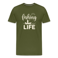 Load image into Gallery viewer, Fishing LIFE T-Shirt - Olive Green
