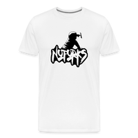 Load image into Gallery viewer, Light but Loud – No Forks Men’s Premium Tee (Black Logo Edition) - white
