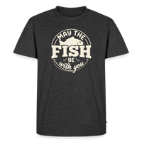 Load image into Gallery viewer, May The Fish Be With You T-Shirt - Heather Anthracite
