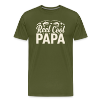 Load image into Gallery viewer, Reel Cool PAPA T-Shirt - Olive Green
